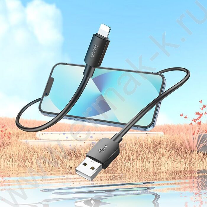 Кабель X96 Hyper iP USB (m)-Lightning (m) 1м /черный NEW | Фото 9