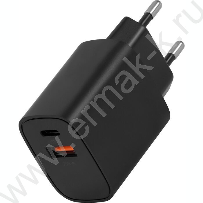 Сетевое зар./устр. BUWD1 20W 3A (PD+QC) USB-C/USB-A универсальное /черный NEW | Фото 4