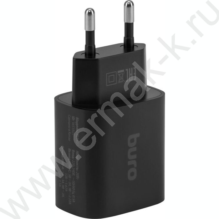 Сетевое зар./устр. BUWD1 20W 3A (PD+QC) USB-C/USB-A универсальное /черный NEW | Фото 5