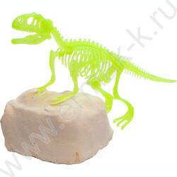 Набор д/творчества Раскопки "Найди окаменелости Тираннозавра" (11 эл) светятся в темноте NEW | Фото 5