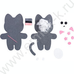 Набор д/творчества Мягкая игрушка из фетра. "Котик" NEW | Фото 4