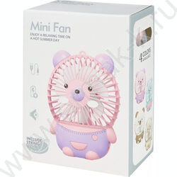 Вентилятор ручной Мишка (USB) свет9*5*11.5см NEW | Фото 7