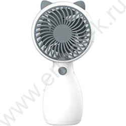 Вентилятор ручной с кошачьими ушками (USB) 6.3*4.3*13.5см белый NEW | Фото 1