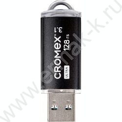 Съемный носитель информации 128GB USB Ultra <USB 3.1> металлический корпус, черный NEW | Фото 1