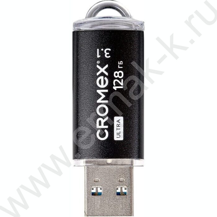 Съемный носитель информации 128GB USB Ultra <USB 3.1> металлический корпус, черный NEW | Фото 1