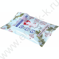 Салфетки влажные  15шт "Antibacterial" /антибактериальные, с экстрактом хлопка NEW | Фото 2