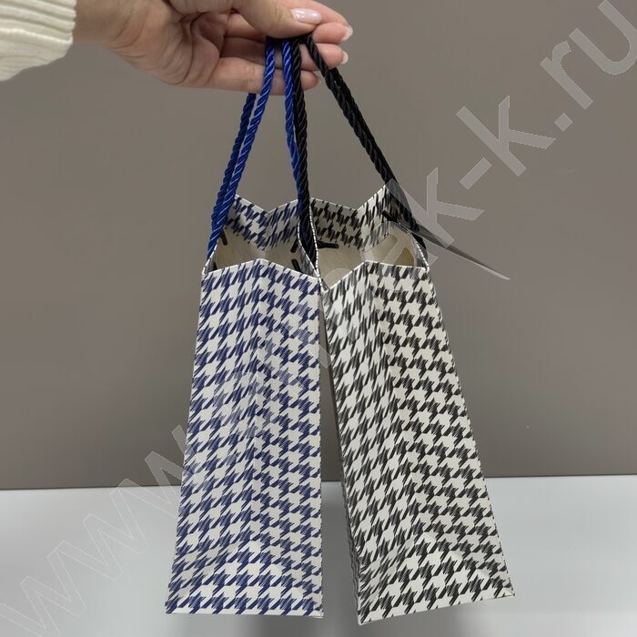 Пакет подарочный 23*18*10см. "Клетка" /ассорти NEW | Фото 4
