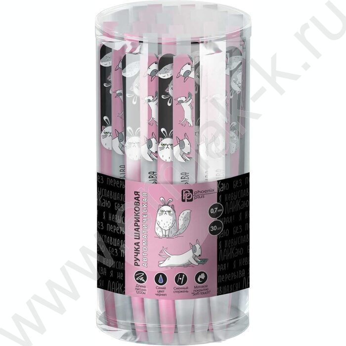 Ручка шар авт 0,7мм синяя Городские истории /софт-тач/ассорти/ NEW | Фото 2