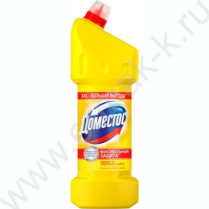 Чистящее средство универсальное Domestos "Лимонная свежесть" 1,5л /гель NEW | Фото 1