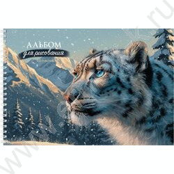 Альбом д/рисования-спираль 40л "Зимние звери" ассорти NEW | Фото 3