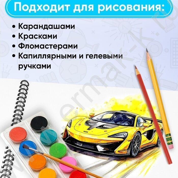 Альбом д/рисования-спираль 40л "Неоновый дизайн-1" ассорти NEW | Фото 5