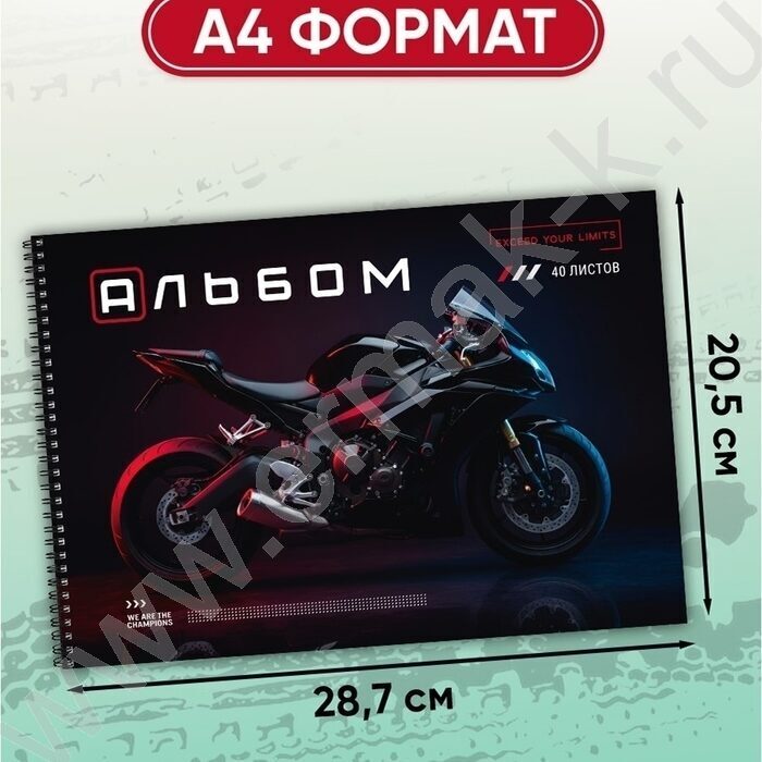 Альбом д/рисования-спираль 40л "Стиль и скорость" ассорти NEW | Фото 3