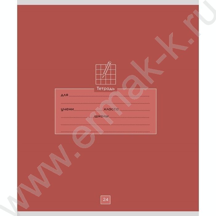 Тетрадь  24л клетка "Школьная тематика-2" 5видов NEW | Фото 6