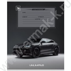 Тетрадь  24л клетка "Разные автомобили" 5видов NEW | Фото 4