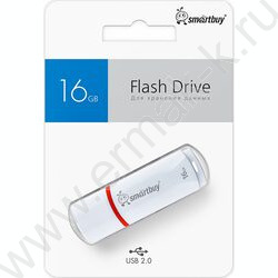 Съемный носитель информации 16GB USB Flash Drive <USB 2.0> белый "Crown" NEW | Фото 4
