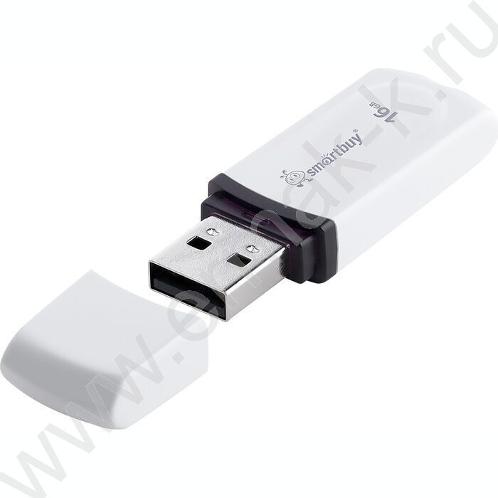 Съемный носитель информации 16GB USB Flash Drive <USB 2.0> белый "Paean" NEW | Фото 2
