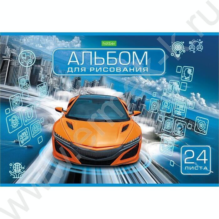 Альбом д/рисования 24л "Автомир" 5видов NEW | Фото 4