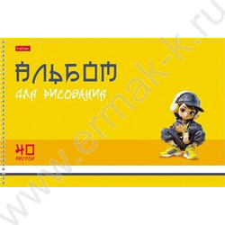 Альбом д/рисования-спираль пл.об. 40л "Крутые парни" ассорти NEW | Фото 3