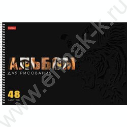 Альбом д/рисования-спираль 48л "Живой принт" /перфорация/мат.ламин. 3D лак /ассорти NEW | Фото 3