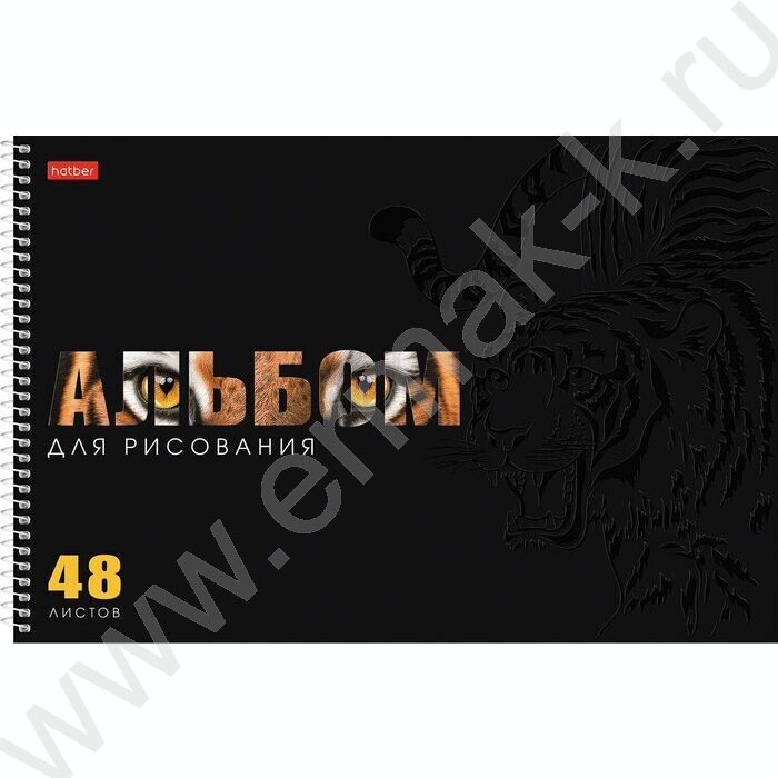 Альбом д/рисования-спираль 48л "Живой принт" /перфорация/мат.ламин. 3D лак /ассорти NEW | Фото 3