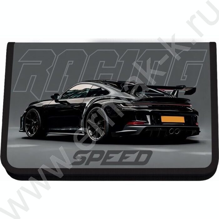 Папка д/тетрадей А4 пластик молния вокруг Racing speed NEW | Фото 1