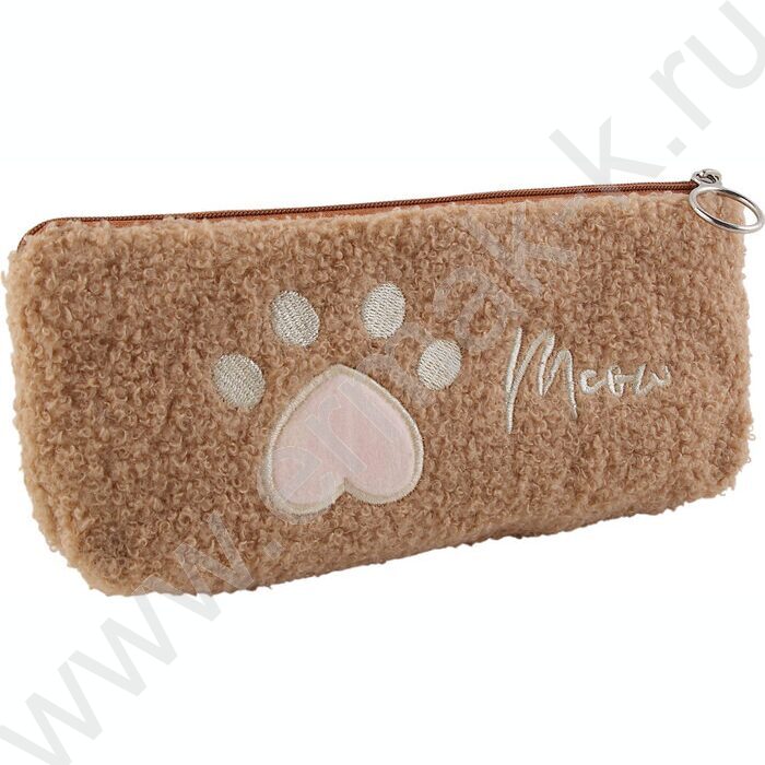 Пенал плюшевый 1отд. 21*8*3 Лапка ассорти NEW | Фото 3