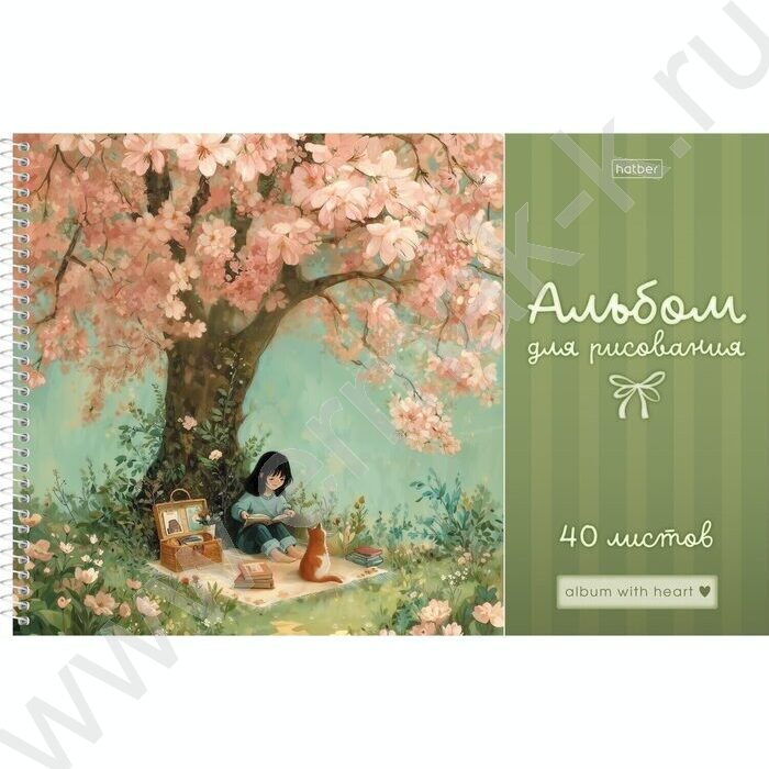 Альбом д/рисования-спираль 40л "Счастливые моменты" /перфорация /ламинация Soft-touch/ 5видов NEW | Фото 2
