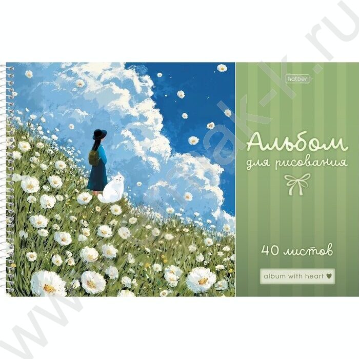 Альбом д/рисования-спираль 40л "Счастливые моменты" /перфорация /ламинация Soft-touch/ 5видов NEW | Фото 5