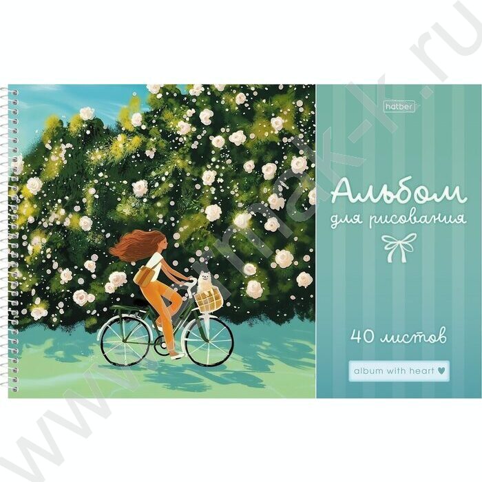 Альбом д/рисования-спираль 40л "Счастливые моменты" /перфорация /ламинация Soft-touch/ 5видов NEW | Фото 6