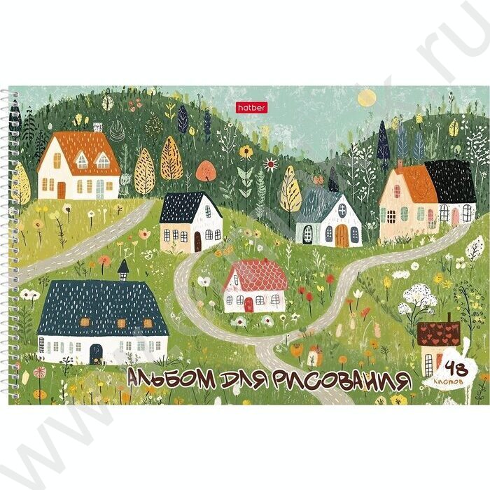 Альбом д/рисования-спираль пл.об. 48л "Времена года" ассорти NEW | Фото 4