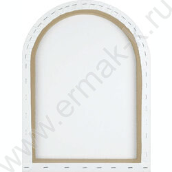 Холст на подрамнике из МДФ 30*40 белый 280 г/м², 100% хлопок, зерно: среднее, форма: арочная, гр NEW | Фото 3
