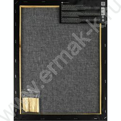 Холст на подрамнике из сосны 30*40 черный 280 г/м², 100% хлопок, зерно: среднее, форма: прямоуго NEW | Фото 6