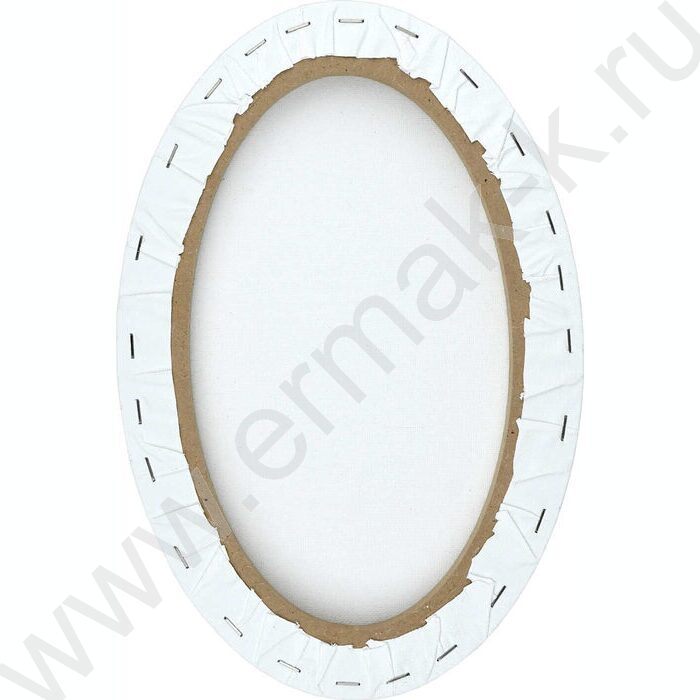 Холст на подрамнике из МДФ 20*30 белый 280 г/м², 100% хлопок, зерно: среднее, форма: овальная, г NEW | Фото 3
