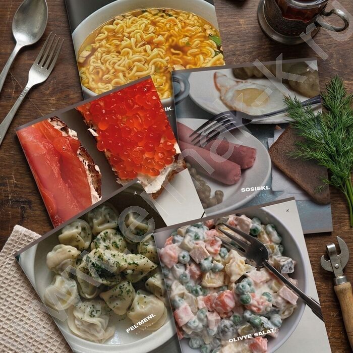 Тетрадь  48л клетка "NICE FOOD" /двойная обложка,soft touch/ ассорти NEW | Фото 1