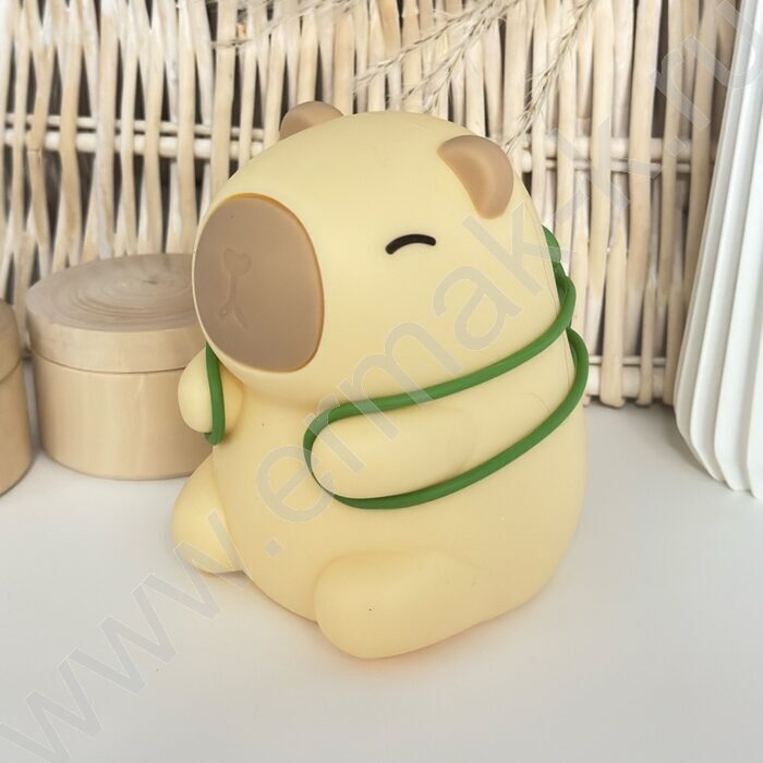 Светильник мягкий силикон, USB, "Капибара" NEW | Фото 4