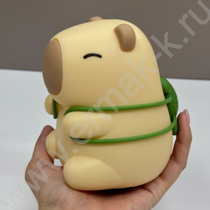 Светильник мягкий силикон, USB, "Капибара" NEW | Фото 7