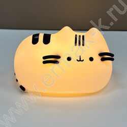 Светильник мягкий силикон, USB, "Кот" NEW | Фото 2