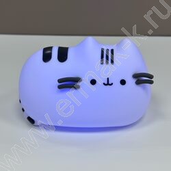 Светильник мягкий силикон, USB, "Кот" NEW | Фото 3