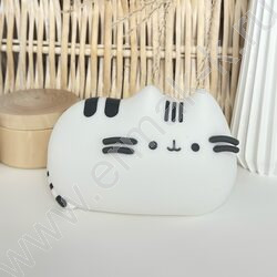 Светильник мягкий силикон, USB, "Кот" NEW | Фото 6
