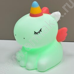 Светильник мягкий силикон, USB, "Единорог" NEW | Фото 3