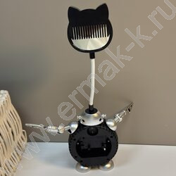 Часы-будильник, светильник, батарейка, USB, "Робот" NEW | Фото 2