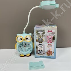 Часы-будильник, светильник, батарейка, USB, "Сова" NEW | Фото 5
