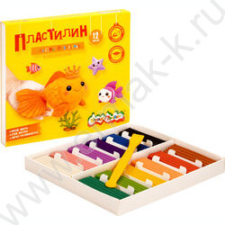 Пластилин  12цв 180г Каляка-Маляка Для юных фантазёров+стек NEW | Фото 3