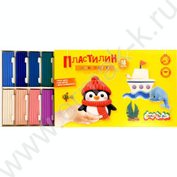 Пластилин  18цв 270г Каляка-Маляка Для юных фантазёров+стек NEW | Фото 2