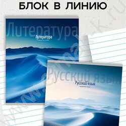 Тетрадь предметная 48л Набор 12шт "Дюна" /мат.лам, выб.лак/ | Фото 3