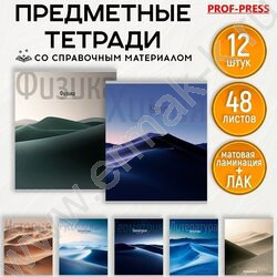 Тетрадь предметная 48л Набор 12шт "Дюна" /мат.лам, выб.лак/ | Фото 9