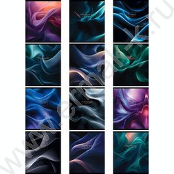 Тетрадь предметная 48л Набор 12шт "Fluid art" /софт-тач/ | Фото 1
