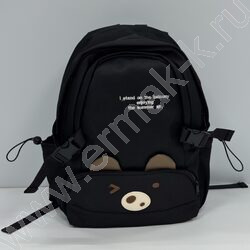 Рюкзак 43*32*15см. "Мордашка" /черный NEW | Фото 1