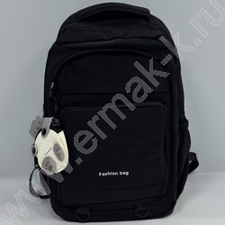 Рюкзак 47*30*20см., с кошельком-мишкой /черный NEW | Фото 1