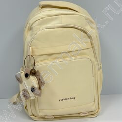 Рюкзак 47*30*20см., с кошельком-мишкой /бежевый NEW | Фото 1